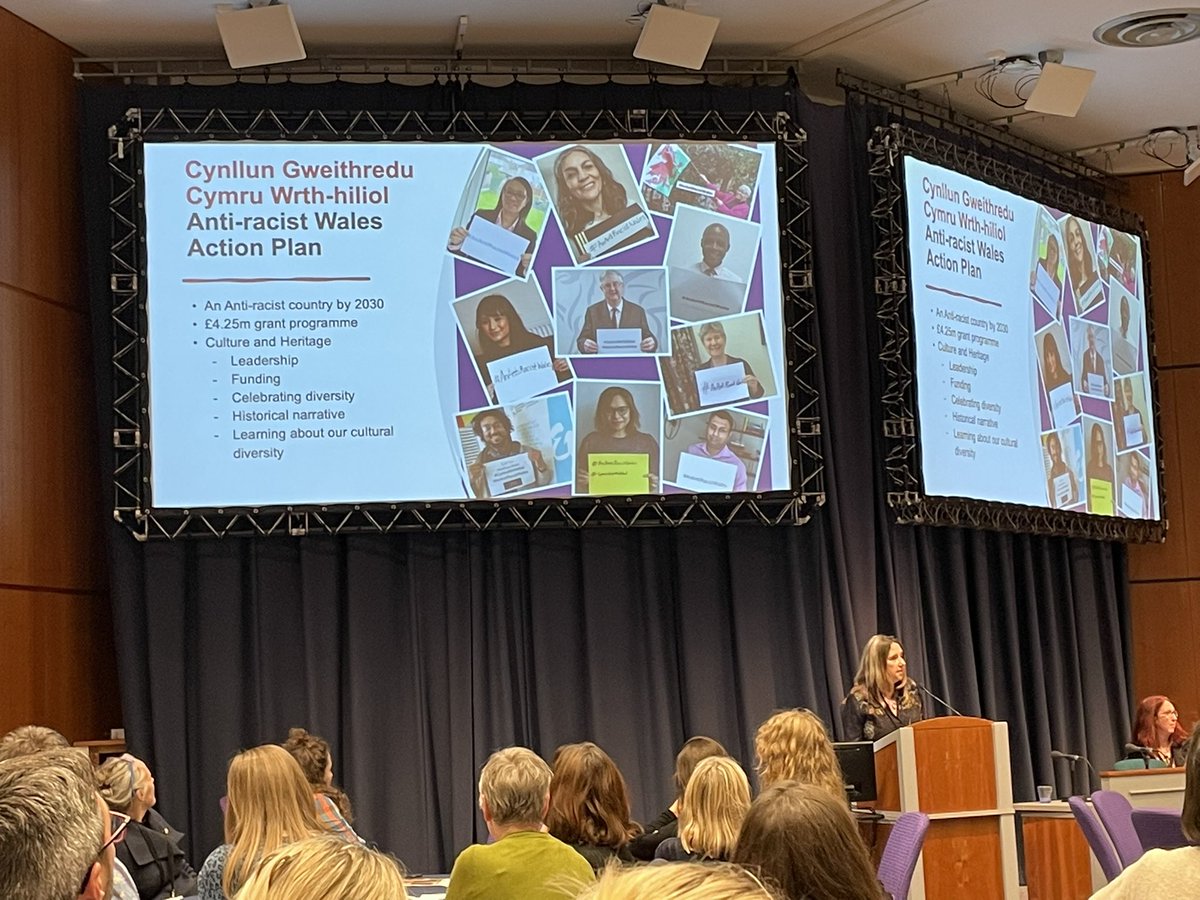 The devolved administrations in Wales and Scotland are doing some great work in anti-racism and addressing the legacy of empire, colonialism and historic slavery. The work is challenging and ongoing… #Museums22