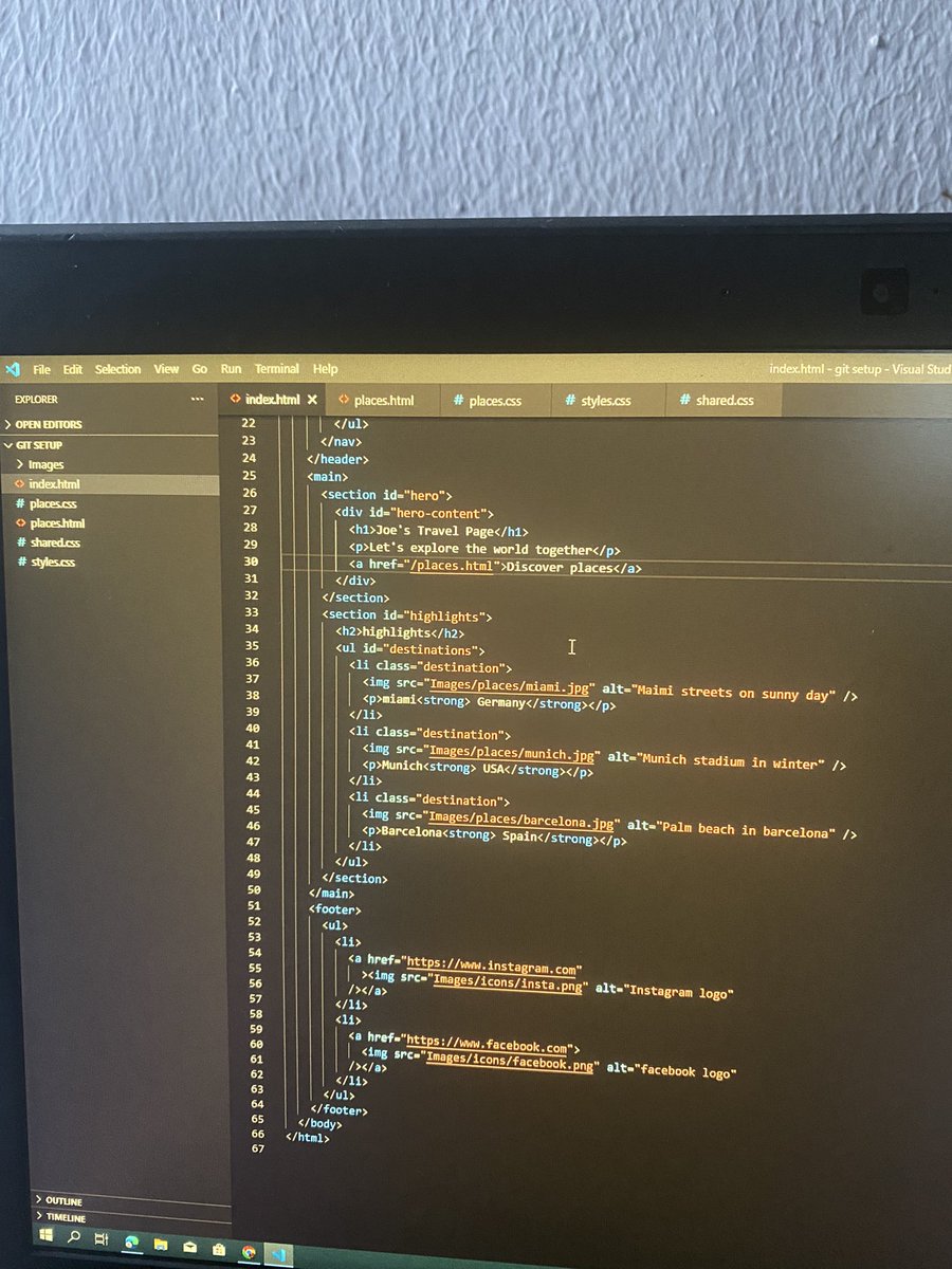 IgweEmmauzo's tweet photo. Completed a landing page today, moving to the next page #100daysofcode #mylearnings #html #css #devskiller https://t.co/svW7PIqS4y
