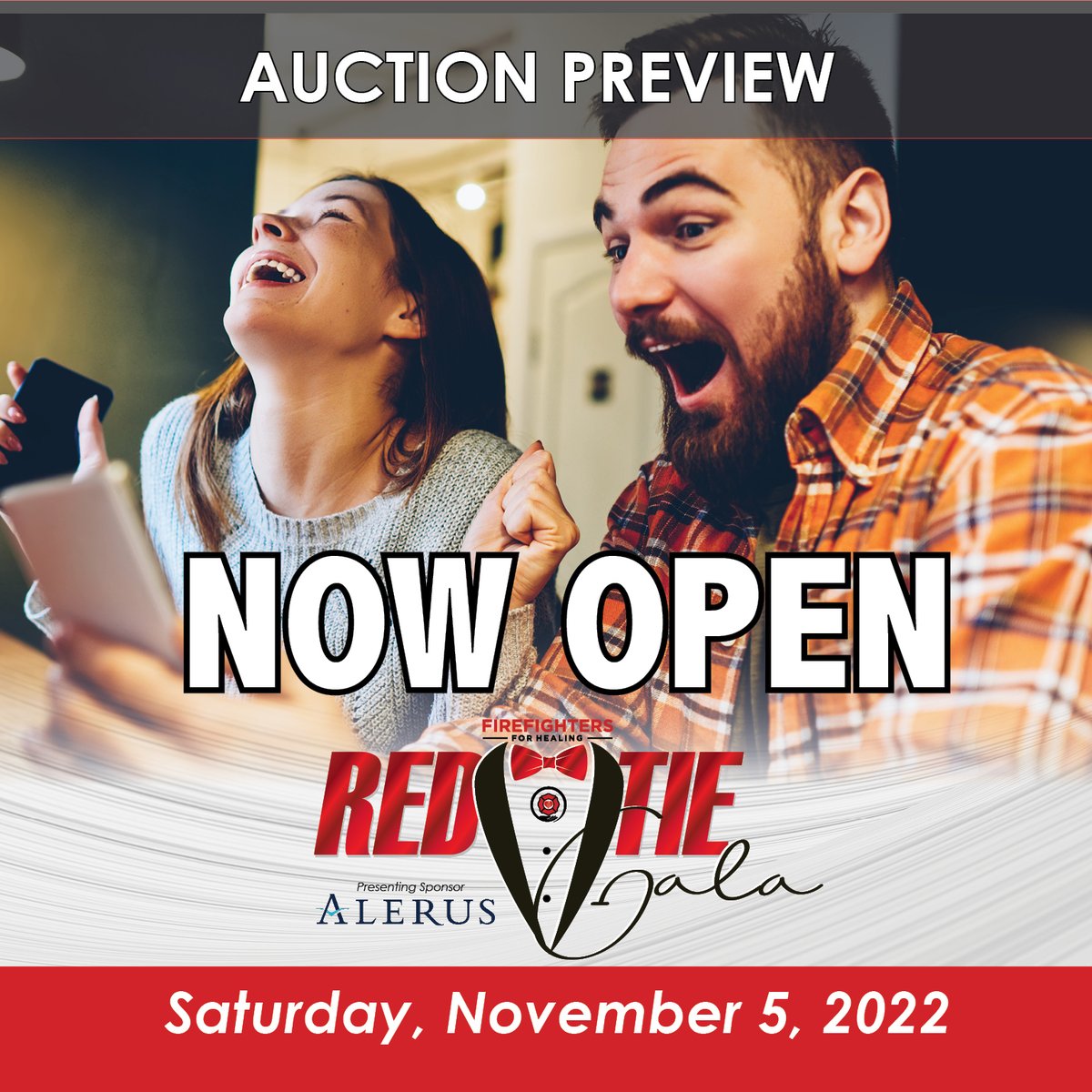 The Red Tie Gala Auction Preview is now available! So many items would be GREAT presents for your family and friends. Guests please SIGN IN with the email we have for you. 

Visit one.bidpal.net/ff4h2022gala/b…