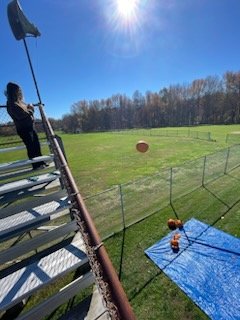 Pumpkin Project Finale! Mr. Antunes brought his class outside for some pumpkin throwing on a great day! <a href="/TomMcCaff_FHS/">Tom McCafferty</a> <a href="/BravermanHHS/">Jeremy Braverman-Howell HS Principal</a>
