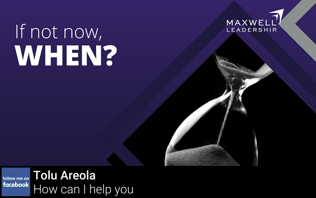 The longer you wait to do something you should do now, the greater the odds you will never actually do it. Make your move today at toluareola.leadingthebest.com/JMW220001