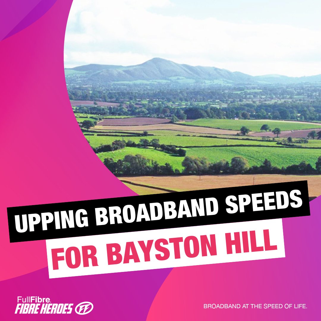 FibreHeroes's tweet image. #BaystonHill, let’s get connected! 
Our #fullfibrenetwork is up and already serving homes across the town… but there’s always room for more!