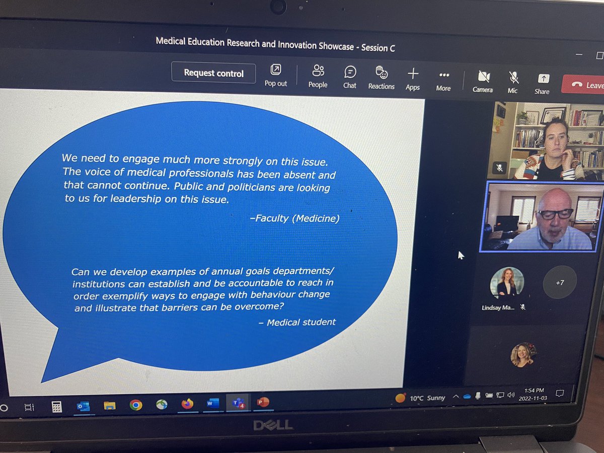 Calling for leadership on climate change in medicine - Dr Des Leddin sharing our Planetary Health study at the 2022 Dalhousie Medical Education Research Institute Showcase. <a href="/DalMedSchool/">DalMedSchool</a> <a href="/DCpdme/">Dal_CPDME</a>