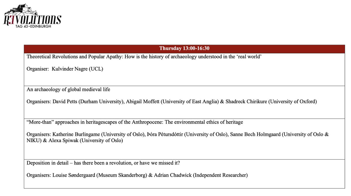 📢📢 It's OUT!!! The Full Academic Programme for the next <a href="/AntiquityTAG/">TAG44@UEANorwich</a> at <a href="/HCAatEdinburgh/">HCAatEdinburgh</a> <a href="/EdinArch/">Edinburgh Archaeology</a> is available on the conference website. Have a look! 👀👀
<a href="/AntiquityJ/">🅰ntiquity Journal</a> bit.ly/3DAFzlX
And, do not forget to register ;) : bit.ly/3T3TuHd