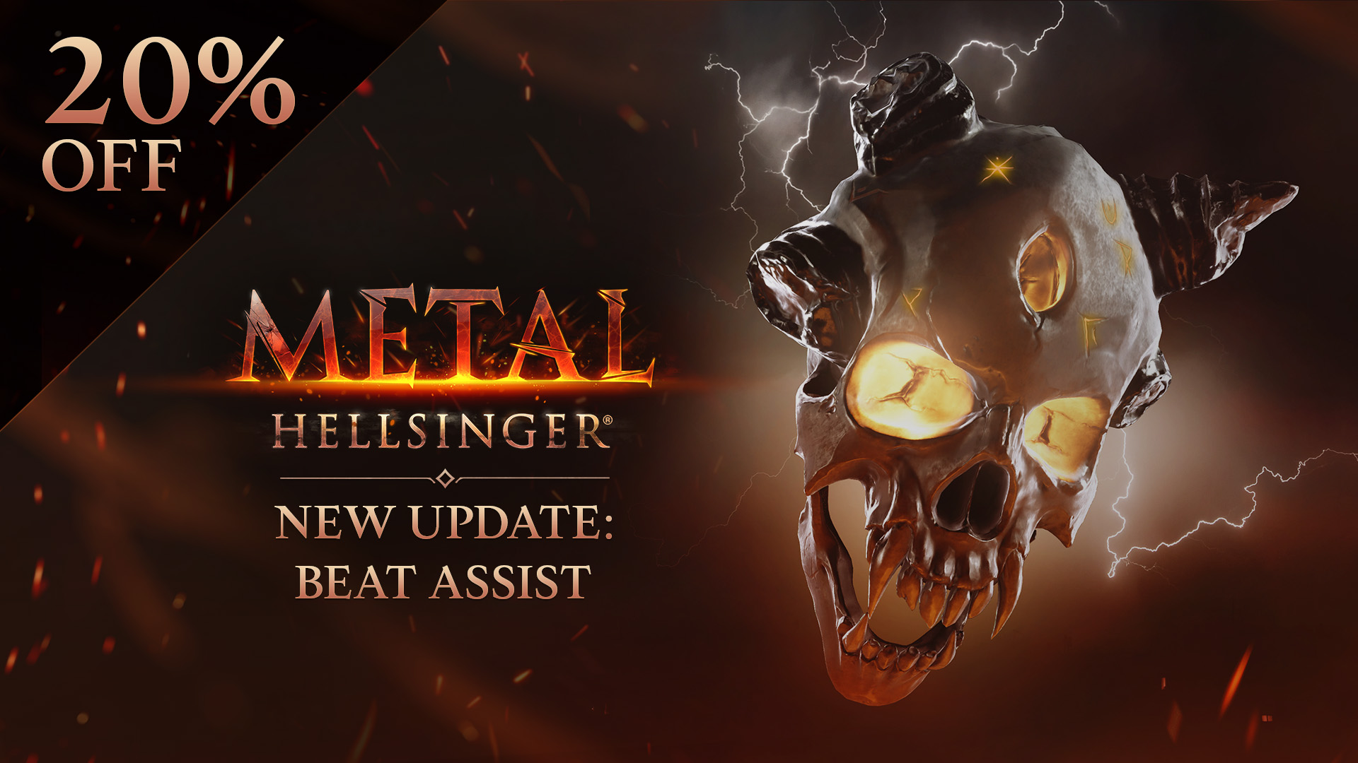 Metal: Hellsinger on X: Metal: Hellsinger is 20% off on Steam