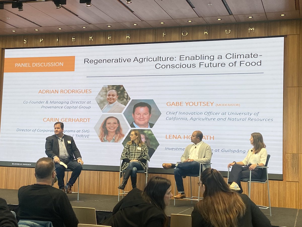 Berkeley-Haas CRB (@respbus) on Twitter photo Kicking off the <a href="/NordicUSFoodSum/">Nordic-U.S. Food Summit</a> with <a href="/NordicCenterUCB/">Nordic Center at UC Berkeley</a> by defining what is #regenerativeagriculture and how can it scale for impact? Thanks to <a href="/gabeyoutsey/">Gabe Youtsey</a> of <a href="/ucanr/">Ag&Natural Resources</a> for hosting this panel <a href="/BerkeleyHaas/">Haas School of Business</a> Kicking off the <a href="/NordicUSFoodSum/">Nordic-U.S. Food Summit</a> with <a href="/NordicCenterUCB/">Nordic Center at UC Berkeley</a> by defining what is #regenerativeagriculture and how can it scale for impact? Thanks to <a href="/gabeyoutsey/">Gabe Youtsey</a> of <a href="/ucanr/">Ag&Natural Resources</a> for hosting this panel <a href="/BerkeleyHaas/">Haas School of Business</a>