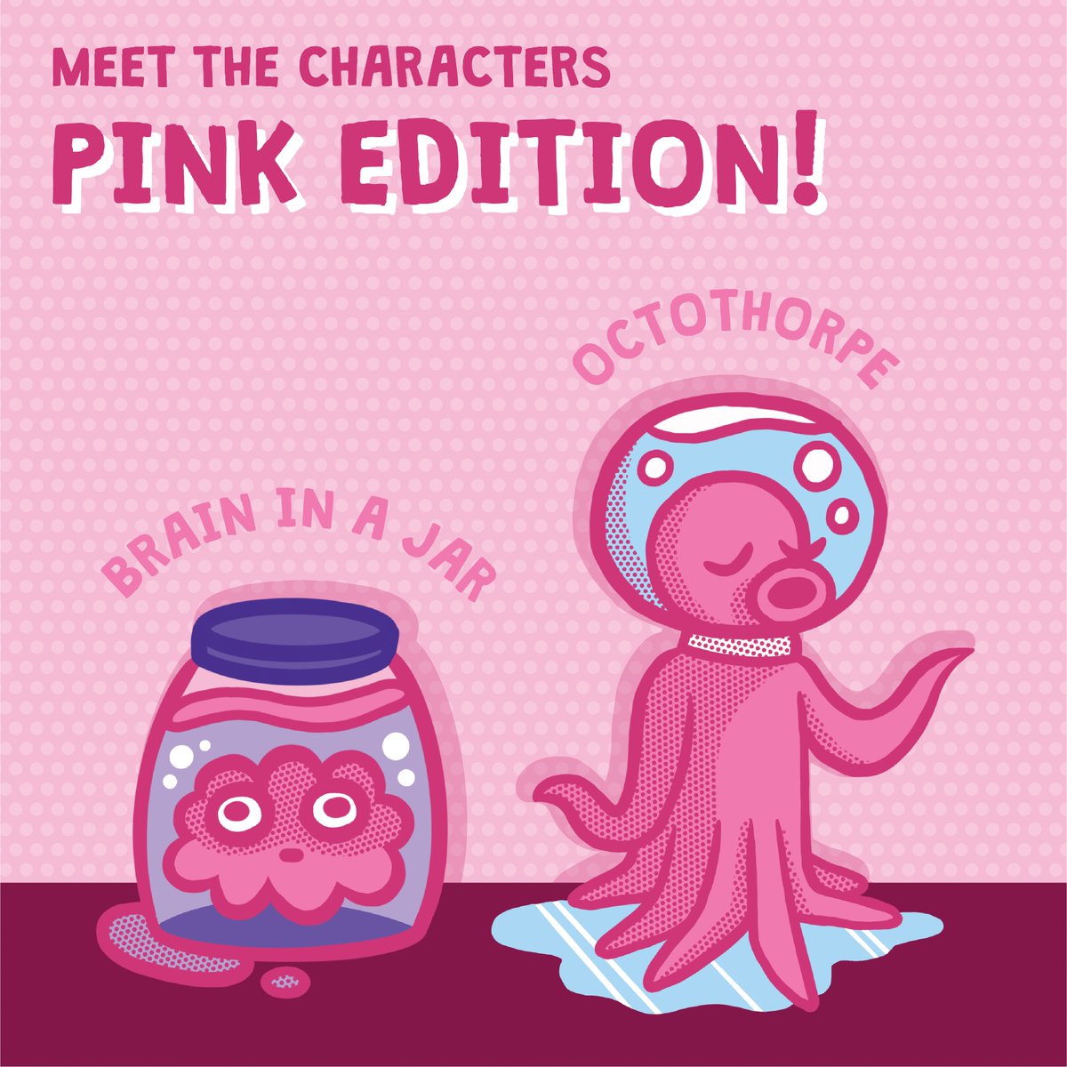 Area96Game's tweet photo. Up next in our colour coded files is our pink ladies: Brain in a Jar & Octothorpe!
#area96 #dontdropthesandwich #collaborativegame #multiplayer #mobilegame #iosgame #androidgame #aliens #gamedev #boardgame #indiedev #indiegame #madeinunity https://t.co/berAgUq6wd