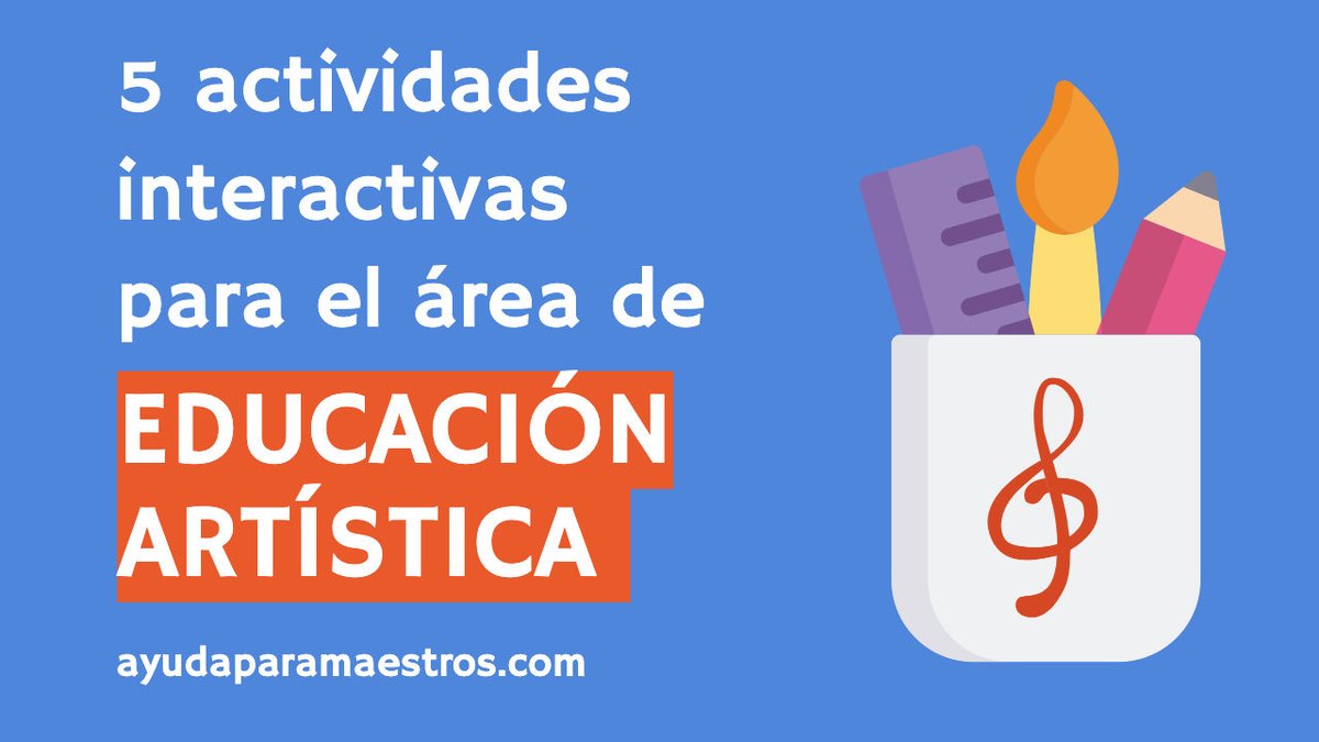 Manu___Velasco's tweet photo. 📌 5 actividades interactivas para el área de Educación Artística. 

👉 https://t.co/7A1ICKCZPP https://t.co/uKku54zg5a