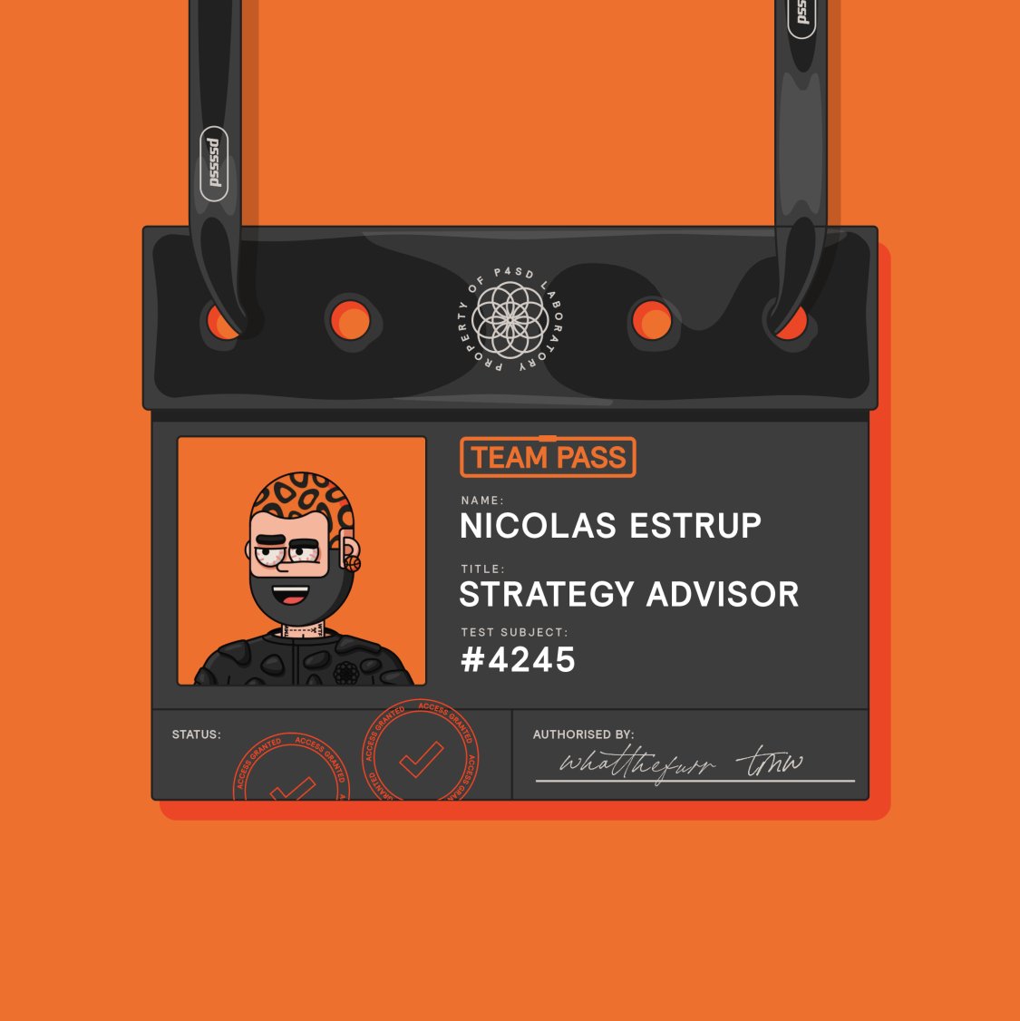 ThePossessedNFT's tweet photo. 🚨Calling all Clearance Levels 🚨

We’re excited to announce that @nicothepops will be providing strategy support and vision to P4SD, as a Strategic Advisor. 1/2 https://t.co/IV2EaSQ8gb