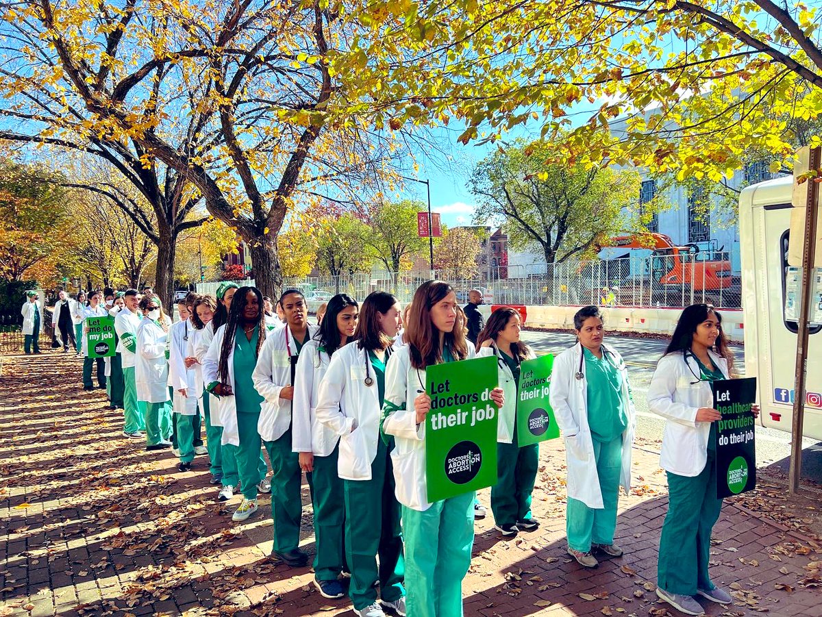 cmclymer's tweet image. In awe of these medical professionals marching on Capitol Hill this afternoon in support of abortion access

#DoctorsForAbortionAccess