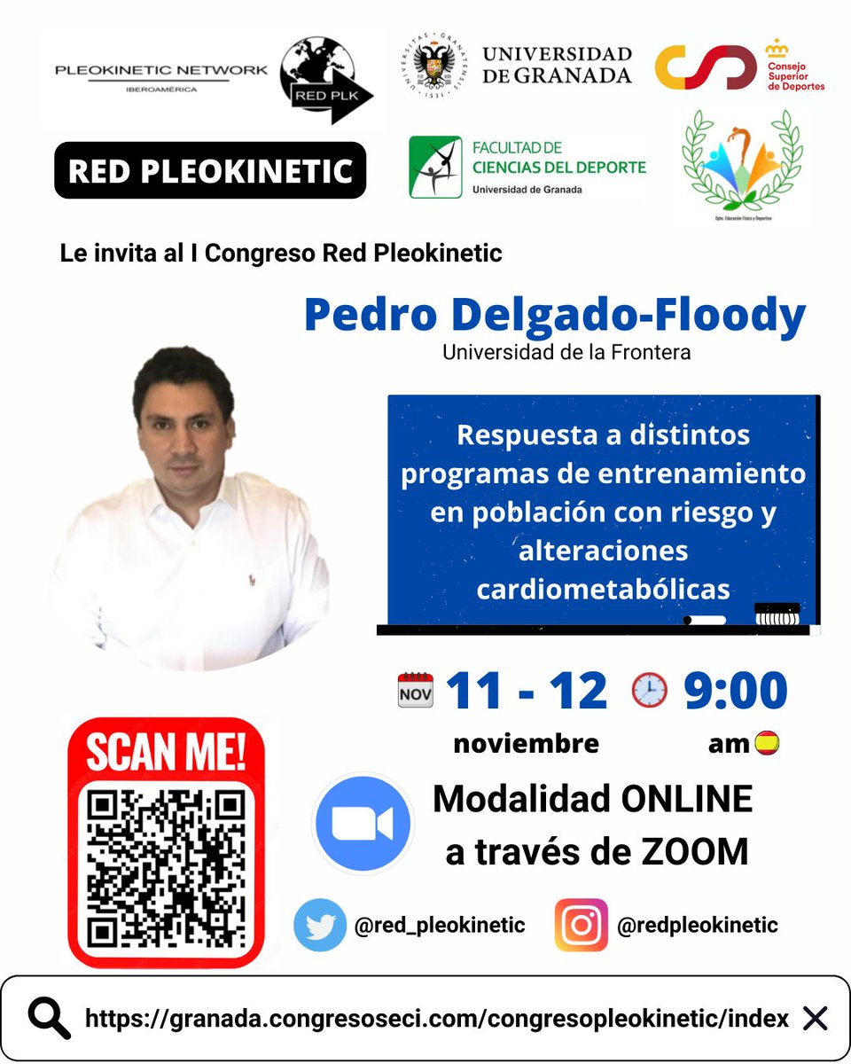 Red Pleokinetic 🇪🇸🇨🇱🇨🇴🇺🇾🇧🇷🇦🇷🇲🇽 (@red_pleokinetic) on Twitter photo 📚 Mesa de Expertos: Fisiología del Ejercicio
🤓<a href="/delCuerpo/">Indya del Cuerpo</a> <a href="/NachoPelayoT/">Nacho Pelayo Tejo</a> <a href="/idafisad642/">IDAFISAD642</a>
Inscripciones:granada.congresoseci.com/congresopleoki… 📚 Mesa de Expertos: Fisiología del Ejercicio
🤓<a href="/delCuerpo/">Indya del Cuerpo</a> <a href="/NachoPelayoT/">Nacho Pelayo Tejo</a> <a href="/idafisad642/">IDAFISAD642</a>
Inscripciones:granada.congresoseci.com/congresopleoki…