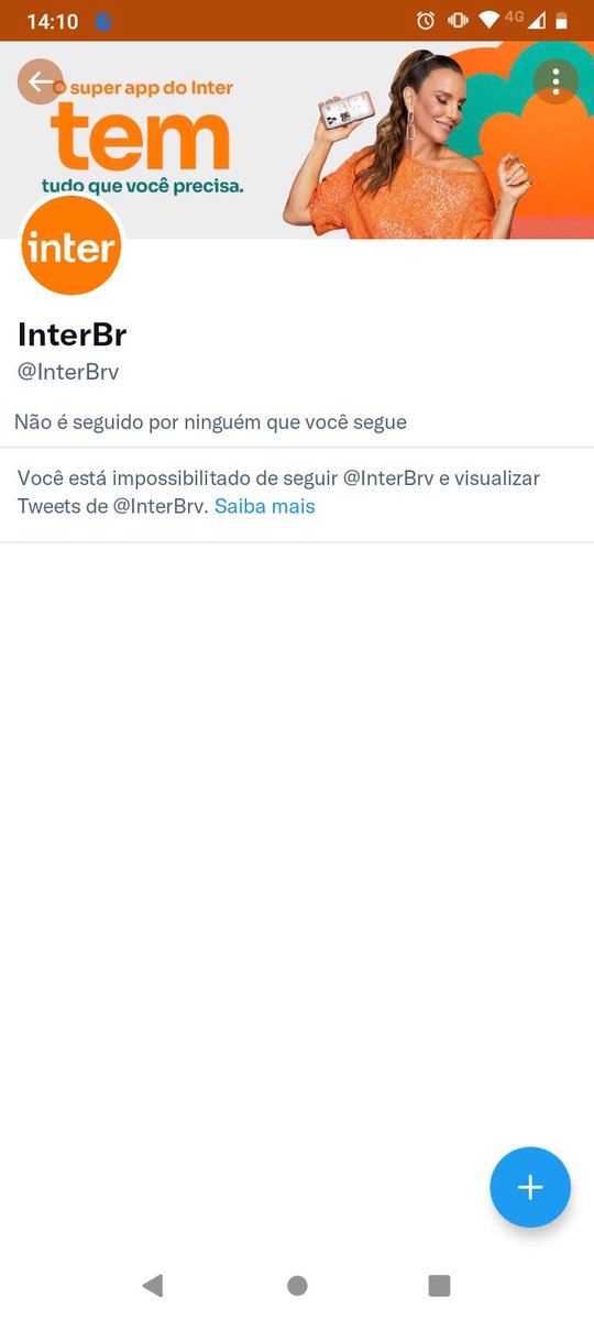snietoTM's tweet photo. @interbr  tem um perfil falso. Com central e tudo. https://t.co/7BZyY6n3C7