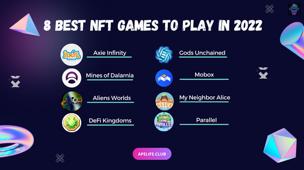 🔥 8 Best NFT GAMES TO PLAY IN 2022 🔥
#NFT #NFTCommunity #NFTs #NFTcollections #Apelife #Apefollowape #NFTProject
