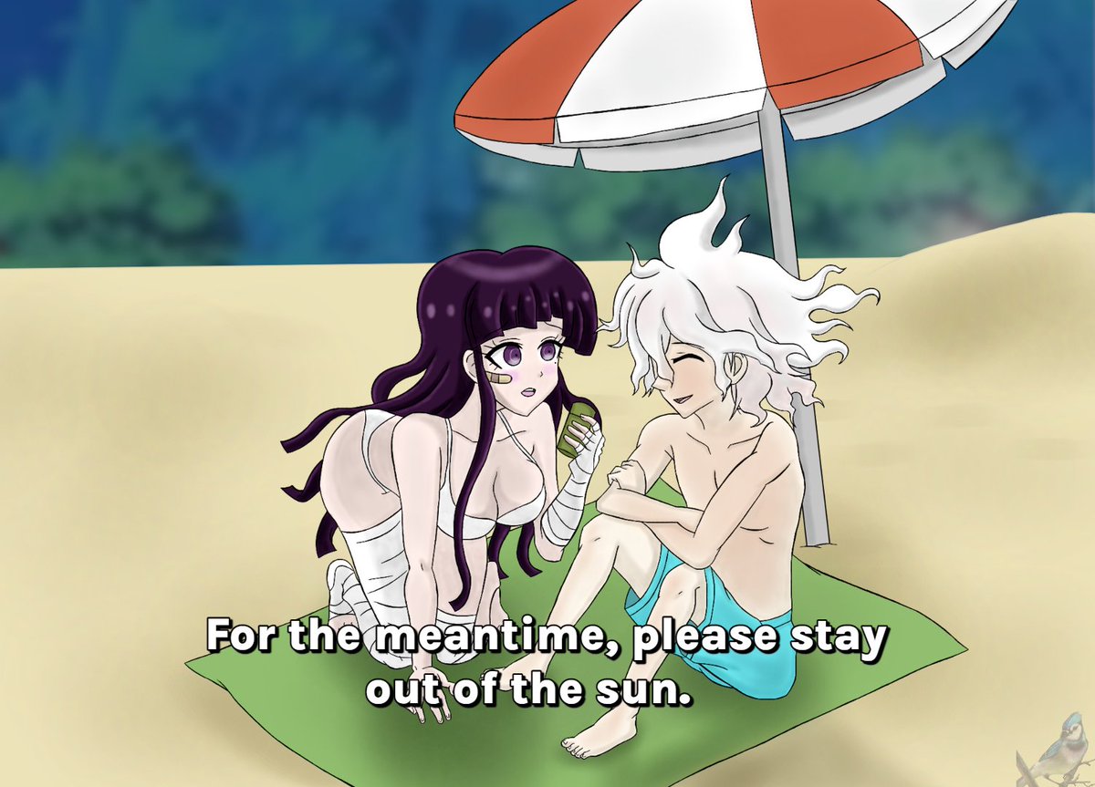 TLBBluejay's tweet photo. 🍀Sunburnt for the Unlucky🩹
#Danganronpa
#DanganronpaAnime
#DanganronpaFanart
#DanganronpaS
#DanganronpaSUltimateSummerCamp
#UltimateSummerCamp
#NagitoKomaeda
#MikanTsumiki
#NagitoxMikan
#MikanxNagito
#KomaedaxTsumiki
#TsumikixKomaeda
#NagiKan
#Komamiki
#Tsumaeda
#Sunburn
#Art https://t.co/hf1jG3AlH9