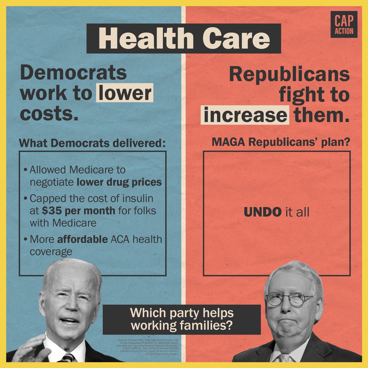 Lower costs and expanded health care access. #DemsPutFamiliesFirst every. single. day.