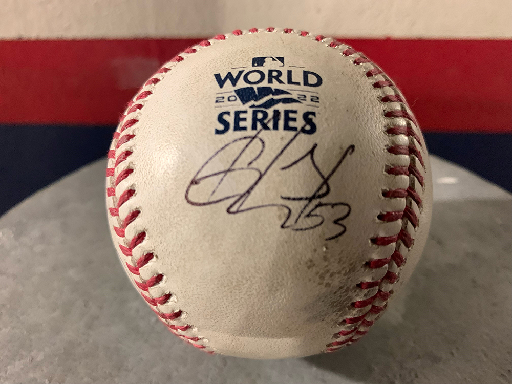 With last night’s historic #WorldSeries game, Cristian Javier became the first pitcher in history to start two combined no-hitters. A ball from the <a href="/astros/">Houston Astros</a> June no-no, already here in Cooperstown, will soon be joined by a ball from yesterday’s start.