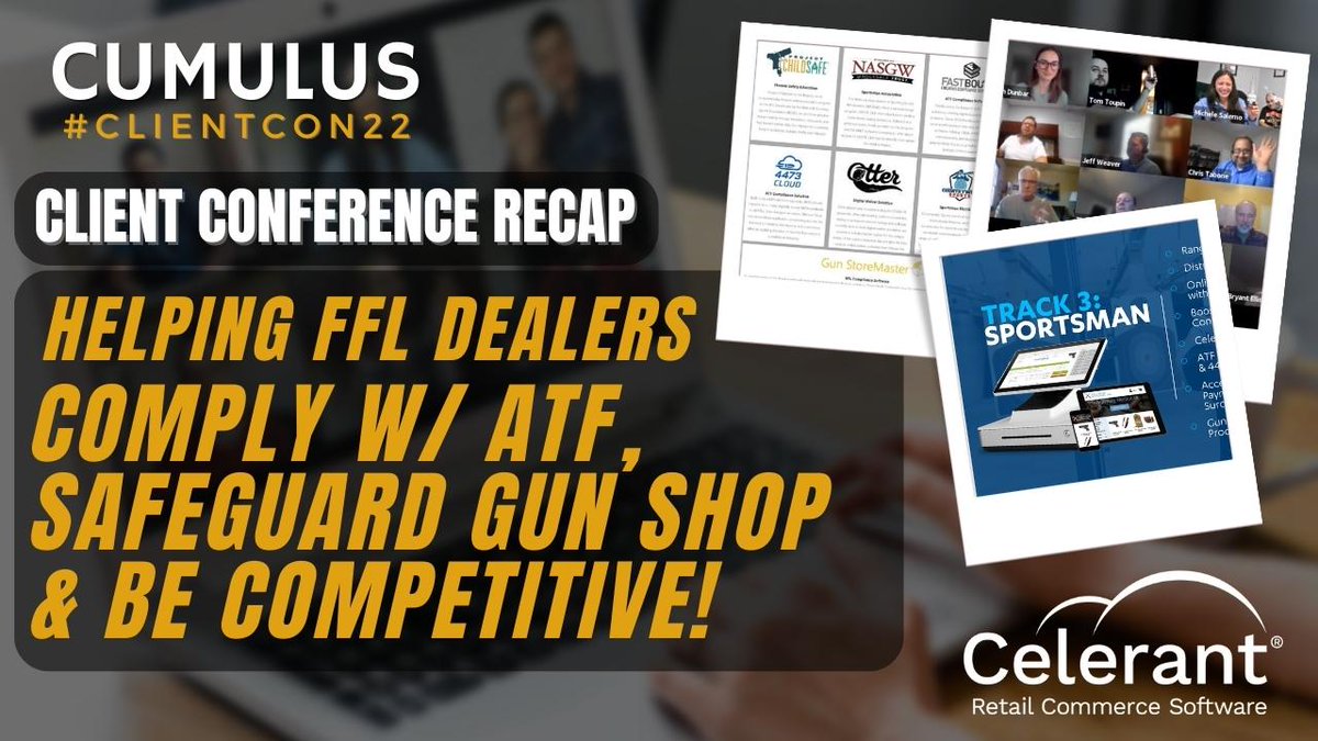CelerantTech's tweet photo. SPORTSMAN CLIENT CONFERENCE: Celerant wrapped up 2nd annual conference for FFL dealers using #CumulusRetail. We focused on how to streamline ATF compliance, sell more products & improve range operationsโ to be more competitive in 2023.
https://t.co/WSniIPsjNo
#ClientCon22 https://t.co/DIkbRmkfH9