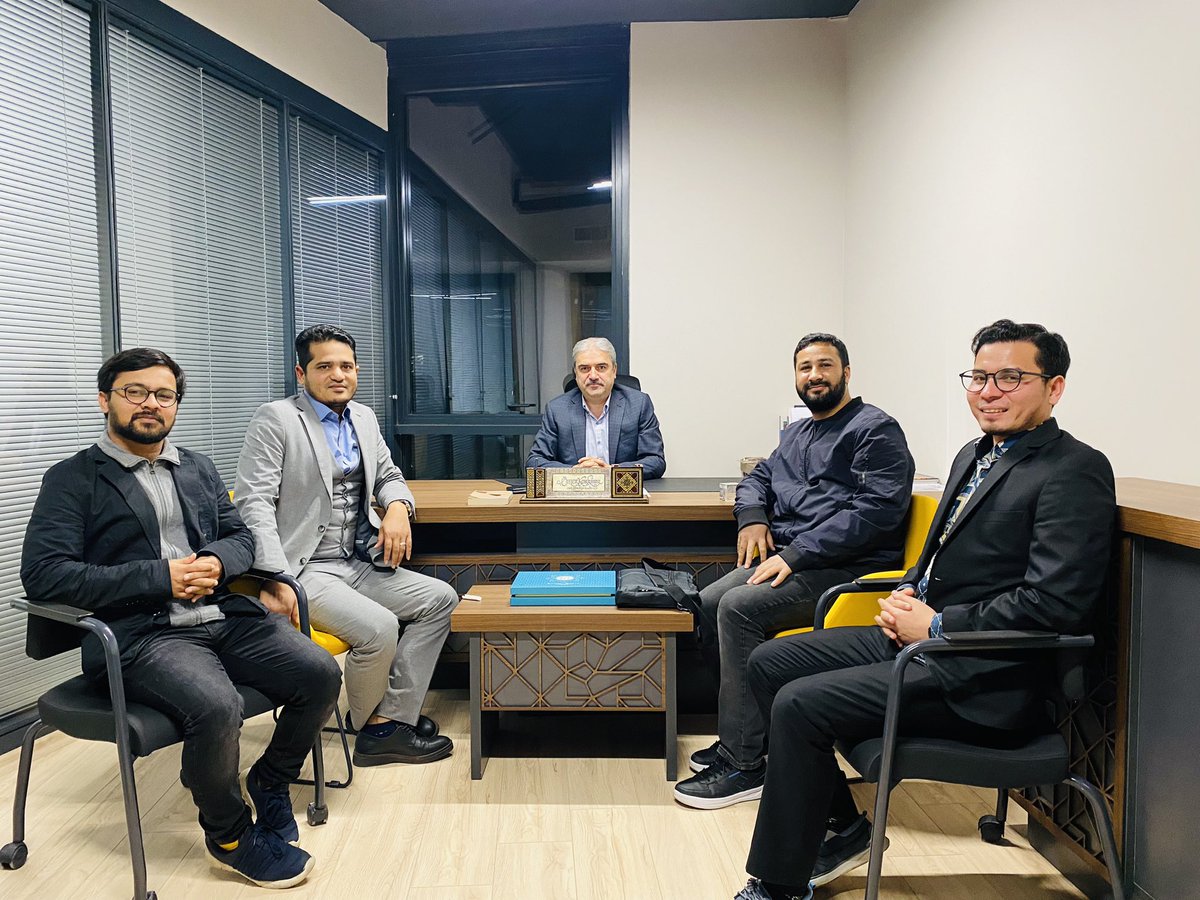 AsianYouthAsso's tweet photo. Delegation of Asian Youth Association met with Dr Ömer Faruk Korkmaz (Former Sec General IIFSO ,Vice President International Ulema Council and Former Advisor to Prime Minister of Turkiye. https://t.co/ZIsZ1QAlen