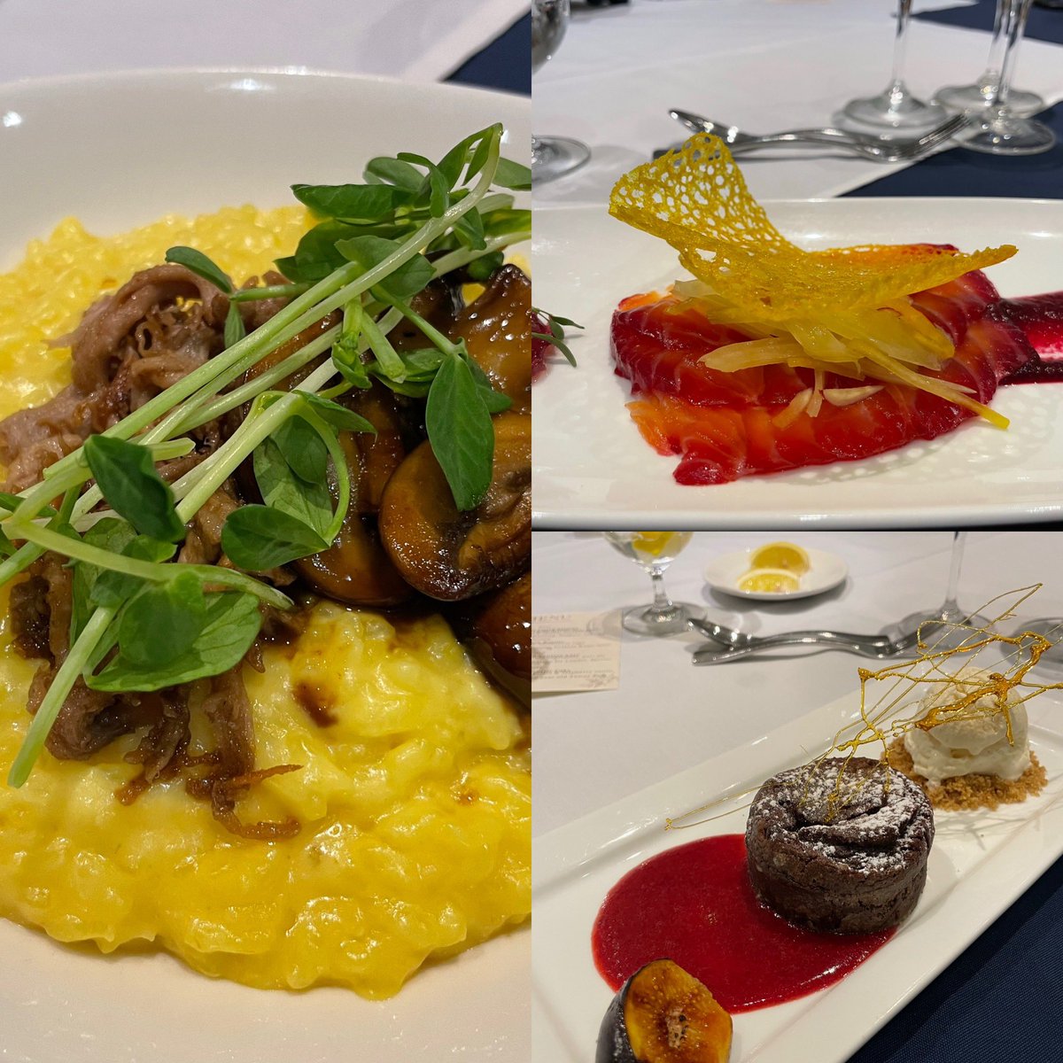 TOFacultyClub's tweet photo. The annual Board of Directors dinner was held on November 2nd in the traditional Fairley Lounge.  The Faculty Club culinary team delivered something extraordinary!  #uoft #UofT #boardofdirectors #privateclub #menu https://t.co/WPQqKSAmCU