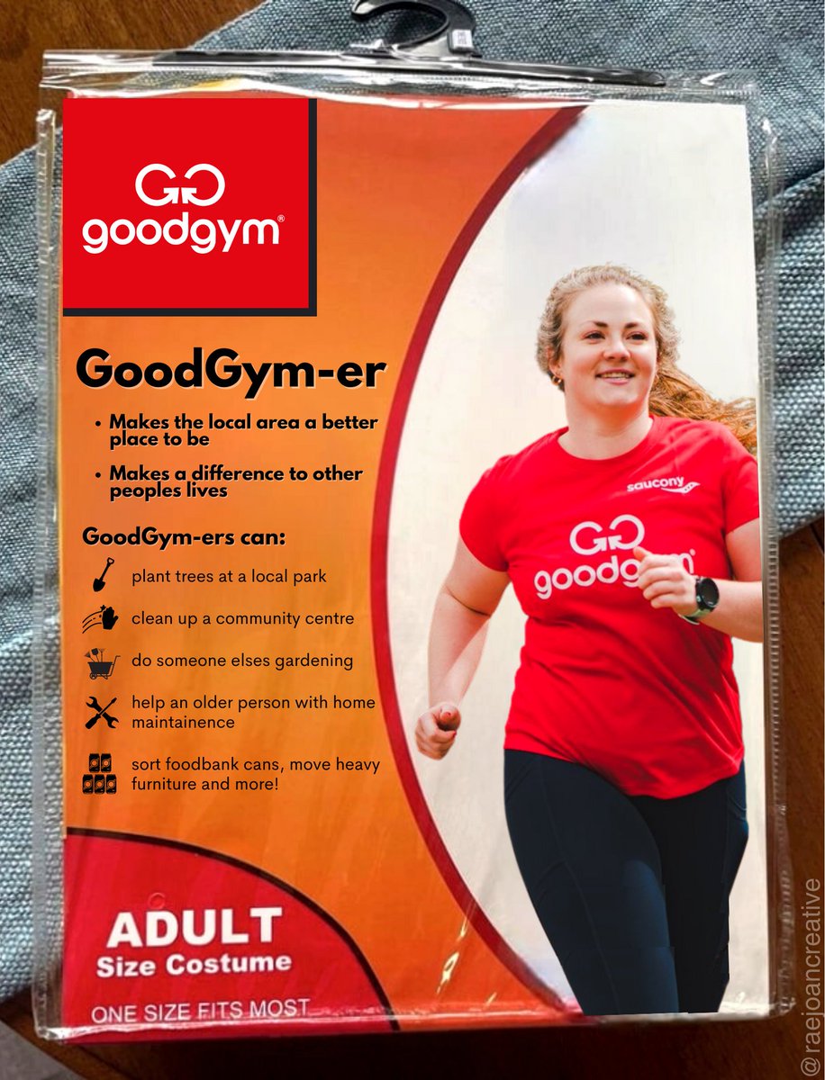 raejoancreative's tweet photo. I couldn't resist making Spirit style costume packaging to promote the awesome @GoodGym community!
#PowerTheGood
#SpiritHallowMeme
@OneMinuteBriefs https://t.co/wkadEWYire