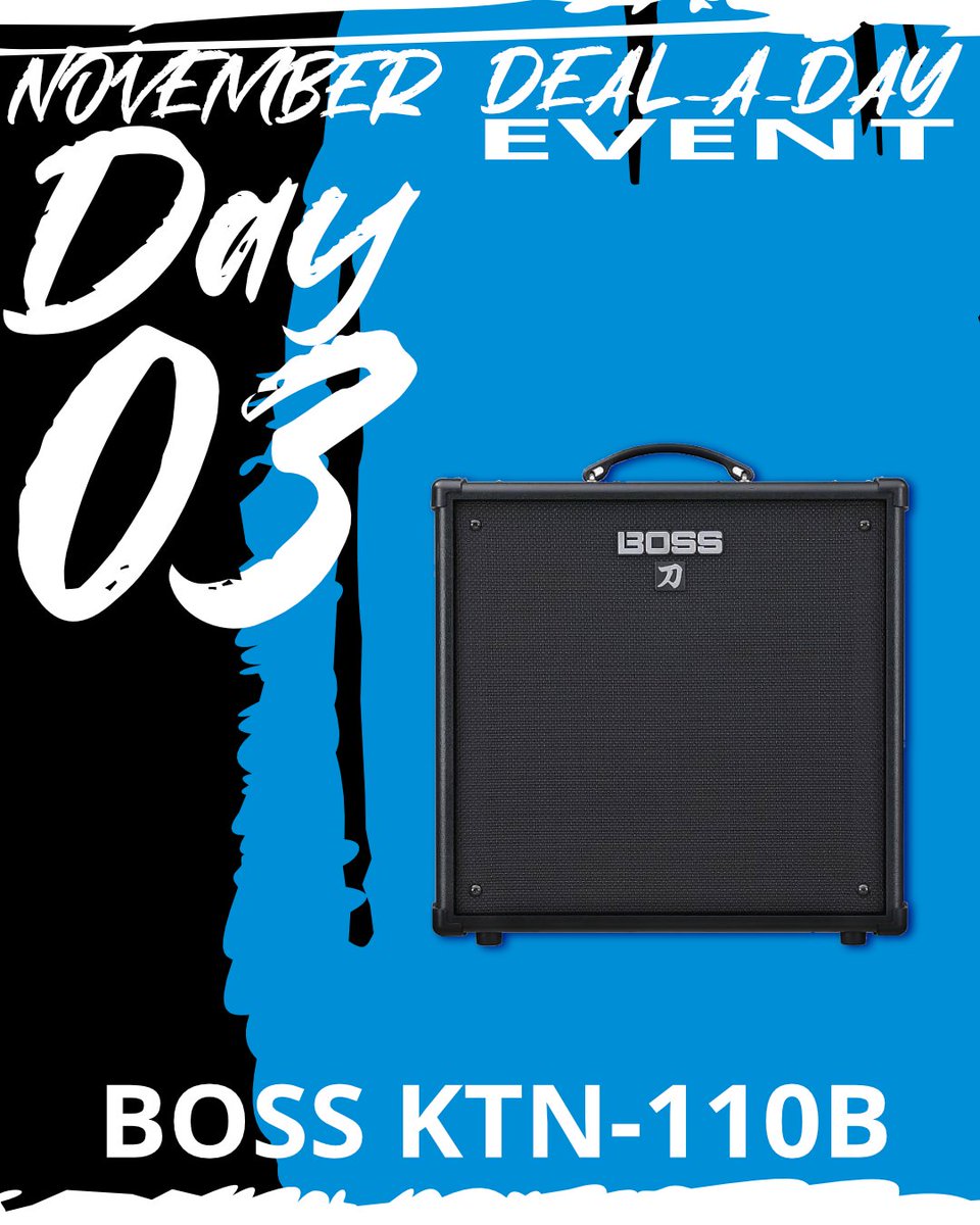 November Deal-A-Day Event
Day 3

Grab a BOSS KTN-110B for $539.95

#independenmusic #musicdealscanada #bass #bassguitar #boss #bassplayer #bassist