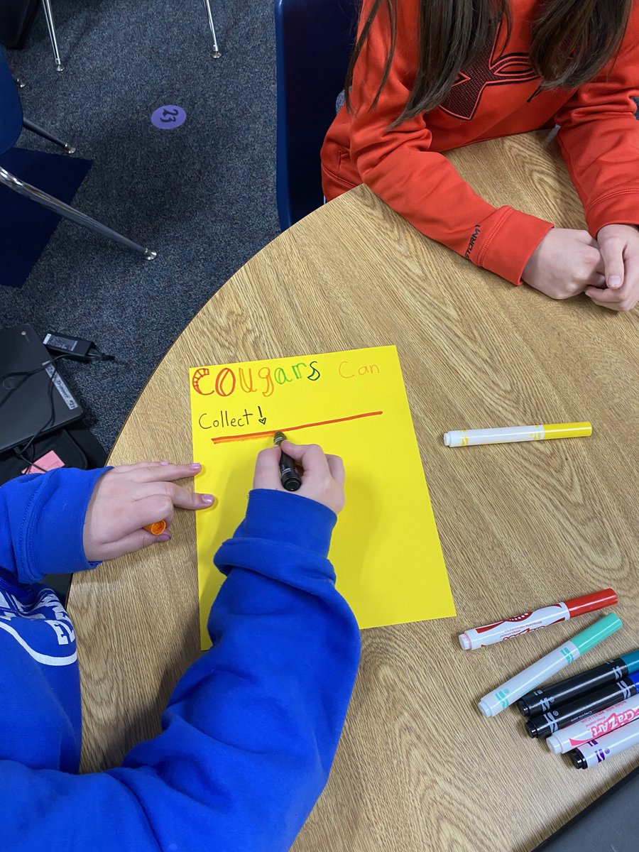 AtkinsonElem's tweet photo. 5th graders are focusing on #Habit2 by working on a community project - a canned food drive! They set a goal of collecting 350 food items to donate to a local food pantry. 

Donate nonperishable goods now - Dec. 2! Operation "Cougars Can Collect" is in full swing! 

#WeAreATK🐾 https://t.co/z31iz629bx