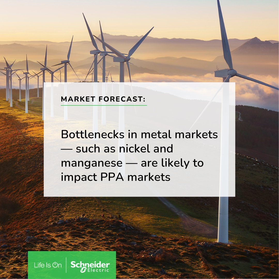 Roctvic123's tweet photo. How are worldwide metal shortages affecting power purchase agreements? 

My colleagues, @SESustainable experts, identified how your organization should prepare: https://t.co/HrfhzY1Qzh https://t.co/whHUeNEGNl