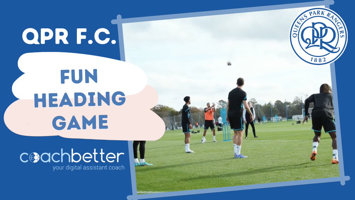 dariograbusic's tweet photo. QPR F.C. - fun heading game

Follow @CoachBetter_ltd 

#qprfc #fungame #subscribe #qpr #queensparkrangers #england #premierleague #premiership #fun #funfootball #funsoccer #football #soccer #coach #coaching #training #dariograbusic #nogomet #trening

https://t.co/g3bmNlKyIQ https://t.co/KmcuOKCwS9