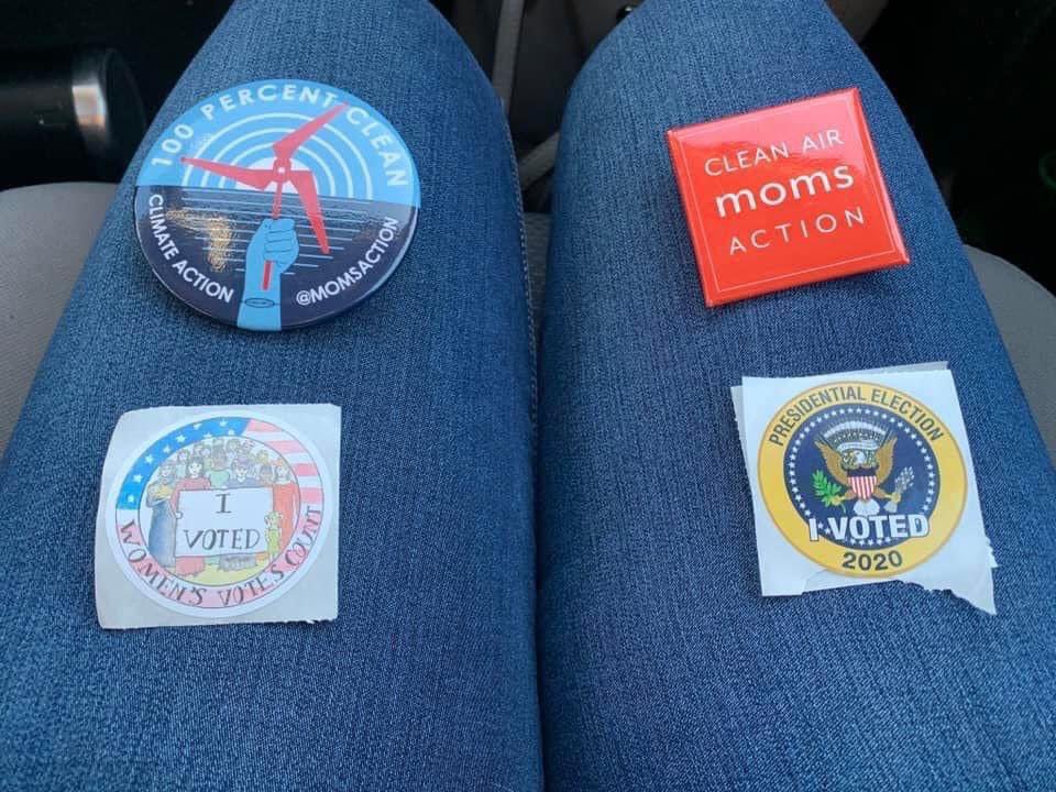 greeneyesejh's tweet photo. Clean Air Moms Action Supermom Cortney is in line voting for #ClimateAction and candidates that are committed to taking bold action on #climate!  👏🏼 🌎 ❤️
#vote #VoteLikeAMom #ClimateVote #Vote #ClimateAction https://t.co/cYdo8jfMfB