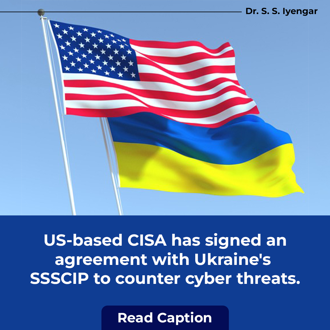 SS_Iyengar's tweet photo. Recently, the #USCybersecurity and Infrastructure Security Agency (CISA) announced that it has signed a memorandum of cooperation (MOC) with the SSSCIP of Ukraine. Read more..https://t.co/5tBk8qQC2v
#usa #ukraine #russia #cybersecurity #cyberattack https://t.co/LZjXAM3mTv