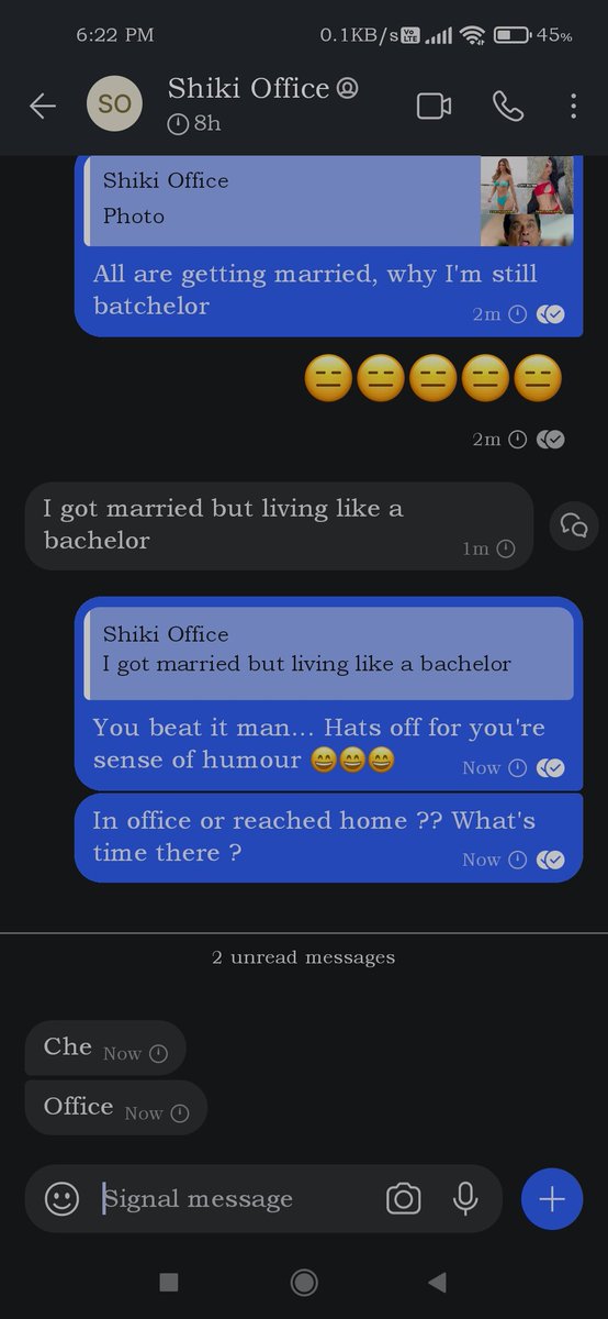 BeingHuman0304's tweet photo. @YourSomeone11 Hi Puja good evening... Very funny conversation between me and my friend..

Keep laughing 😉🤣🤣🤣 https://t.co/9mlNEH80ve