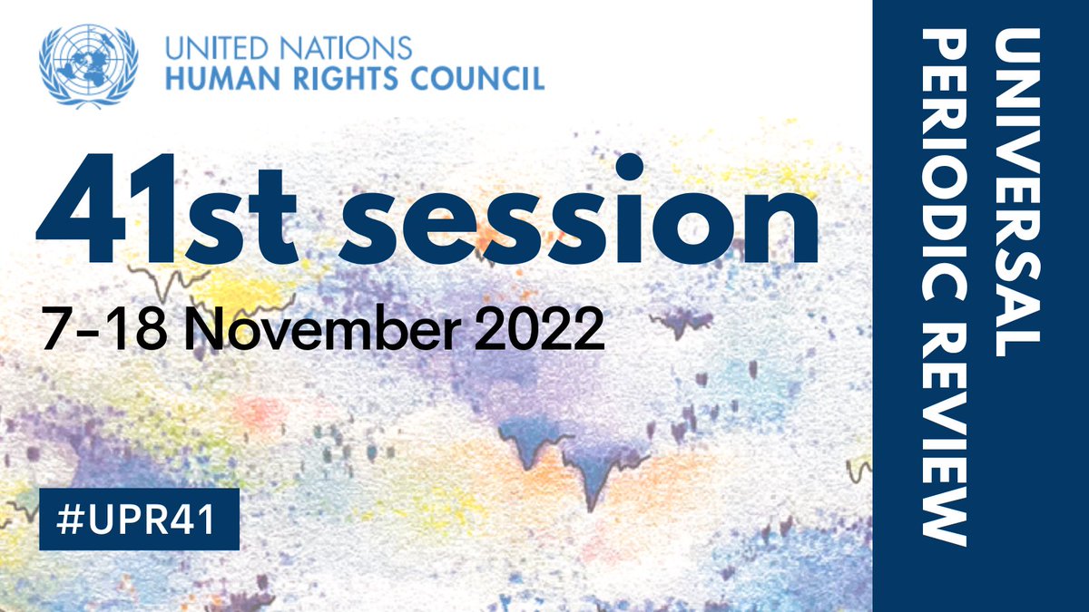 🔵 COMING SOON! The Human Rights Council's unique peer-review process, in which, since 2006, each UN Member State submits its #HumanRights record for scrutiny by all the others, begins its 4th cycle on 7 November.