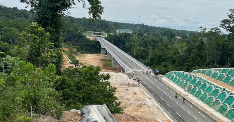 EU_Partnerships's tweet photo. Today, the EU, Cameroon, Nigeria &amp; @AfDB_Group open the Cross River Bridge!

Under #AfricaEU #GlobalGateway Investment Package, this international link connects 🇨🇲-🇳🇬 trade &amp; people, boosting:
🌱 local agriculture
📈 local population's income
🚑 Social services like hospitals

👇🏿