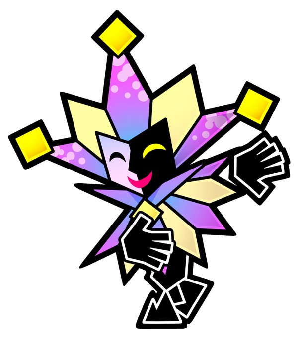 today's clown of the day is Dimentio from Paper Mario! 