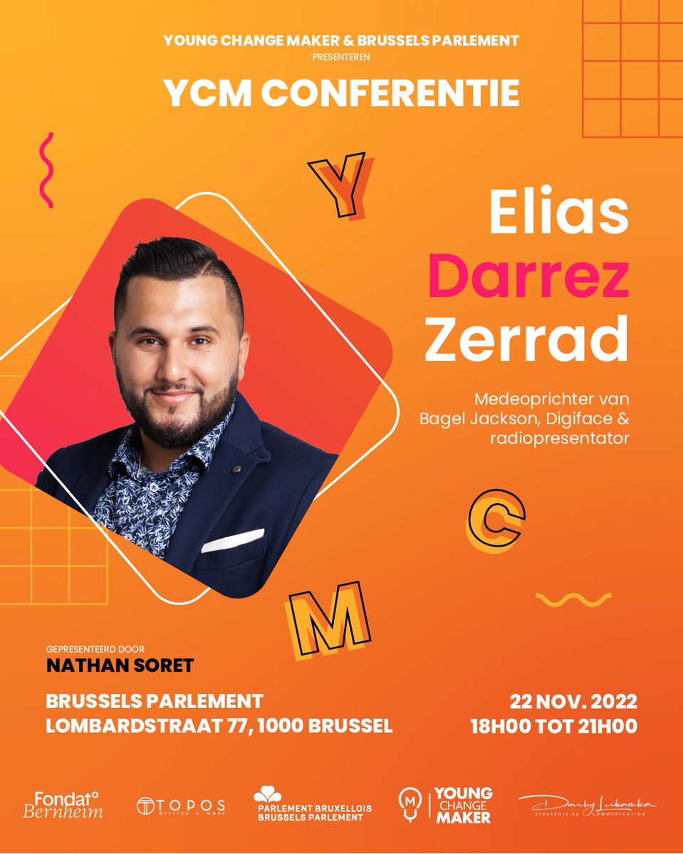 YChangeMaker's tweet image. Tot ziens op 22 november voor de nieuwe Young Change Maker conferentie in de vergaderzaal van het Brussels parlement! 😎💡
Registratie : eventbrite.fr/e/billets-conf…