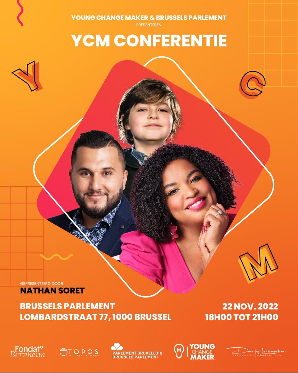 YChangeMaker's tweet image. Tot ziens op 22 november voor de nieuwe Young Change Maker conferentie in de vergaderzaal van het Brussels parlement! 😎💡
Registratie : eventbrite.fr/e/billets-conf…