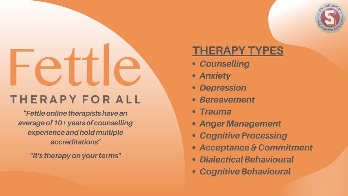 🚨We are proud to partner with Fettle.ie 🚨

<a href="/Fettle_Therapy/">Fettle - Online Therapy Ireland</a> offers bespoke Counselling/Therapy across a variety of areas especially for Men (IRL &amp; UK)

November = Mens Health Awareness, that includes Mental Health!

Never be afraid to talk

fettle.ie/?rfsn=6954025.…