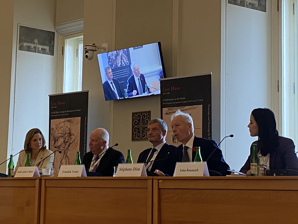 HonStephaneDion's tweet photo. At the #TerezinDeclarationConference in Prague @CzechMFA , I spoke to how Canada 🇨🇦 is tirelessly combatting antisemitism and online hate speech, two interconnected plagues, which must be overcome. @CanEmbCZ https://t.co/gvLqw9kZIZ