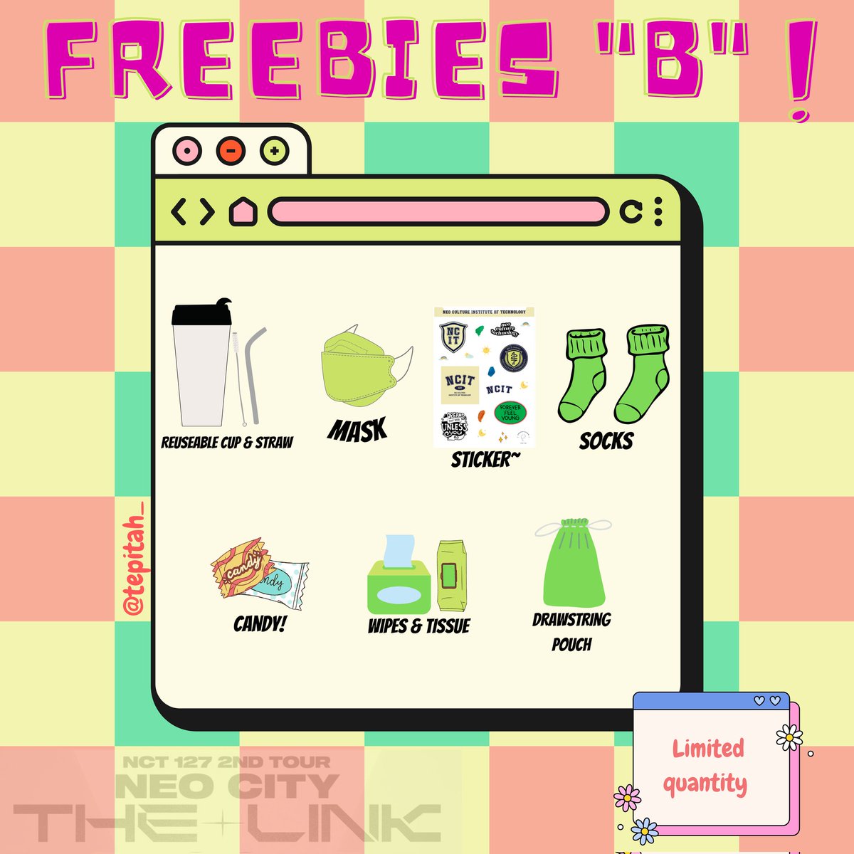 tepi91_'s tweet photo. ~FREEBIES THE LINK IN JAKARTA UPDATE~
π Nov, 5th 2022
β°οΈ Around 09AM
πICE hall/Santika hotel. TBA
1st come 1st serve
very limited
Not fancy but might be useful π
Stay tuned for meeting point update
#TheLinkinJKT #TheLinkinJakarta #NEOCITY_THE_LINK_JKT #THELINKTourJKT https://t.co/fXLr7k13Ho