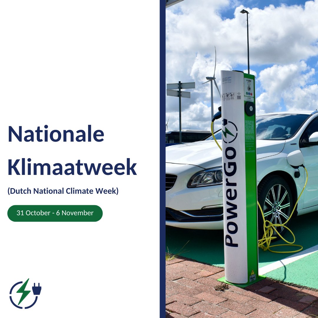 It's National Climate Week in NL! 🌍 Live more consciously, emit less CO2 and save energy. And did you know that you can charge with #solarenergy at our chargers? Together with #EVdrivers, we ensure that CO2 in transport is reduced, plus we contribute to the #energytransition!⚡