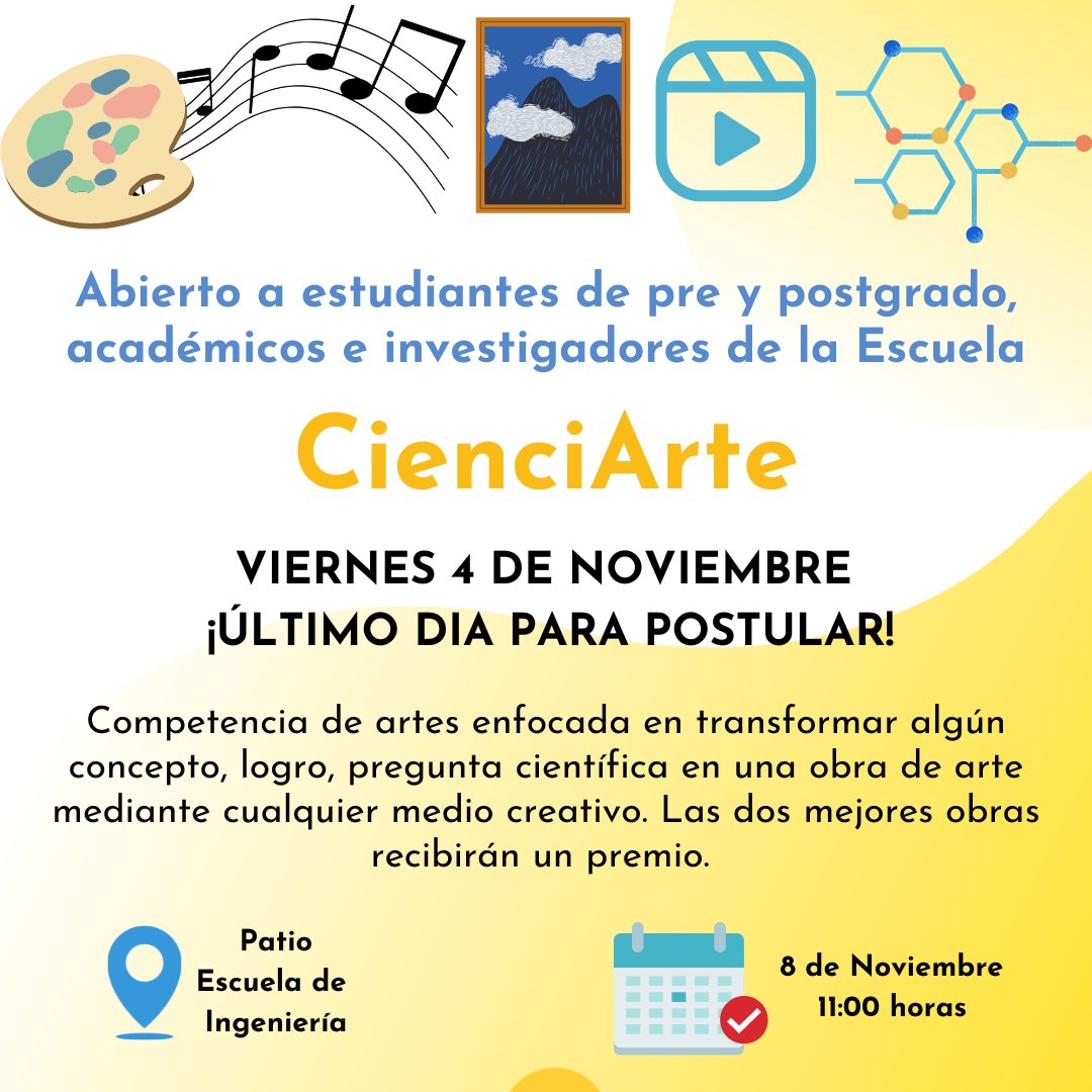 MineriaUC's tweet photo. Se extiende el plazo para postular a la Semana de la Investigación. https://t.co/tG9UHwwI1g https://t.co/BUTB5lCQxn