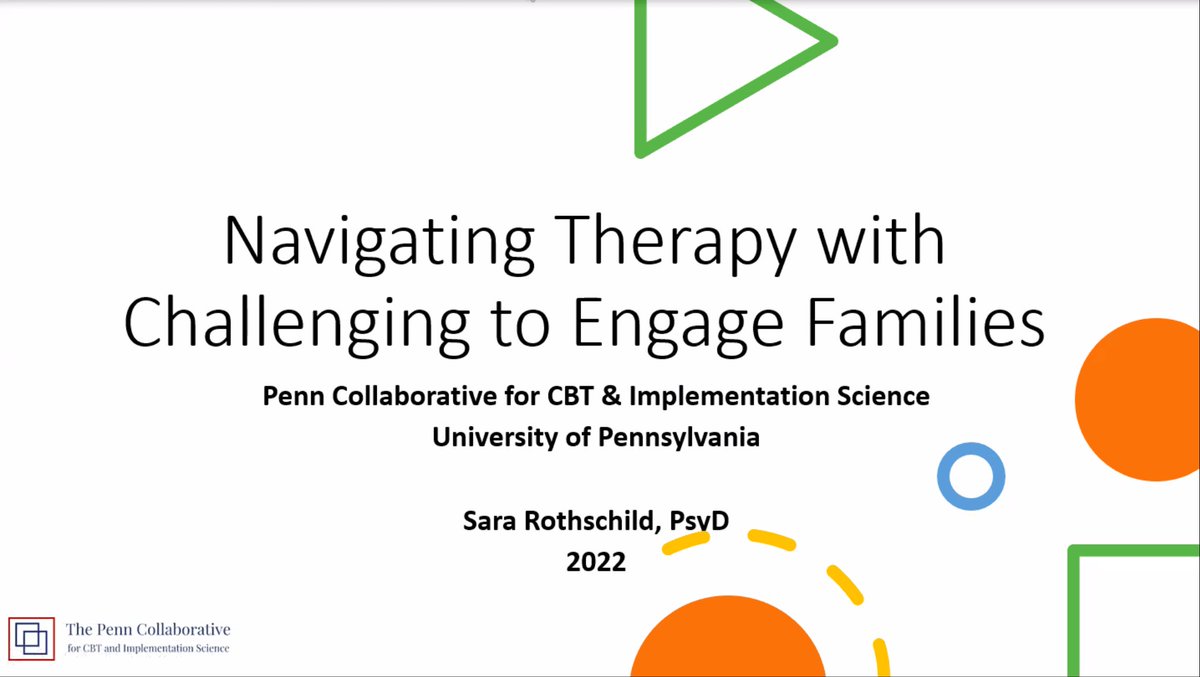 Penn Collaborative for CBT& Implementation Science (@penncollab) on Twitter photo 🚨 Starting now!! 🚨 
Catch a free workshop (with CEUs!) from the Penn Collab focused on engaging families in therapy (especially with #CBTworks). 
Thanks to <a href="/phillyepic/">EPIC</a> <a href="/BHTEN_Philly/">BHTEN Philly</a> <a href="/CBHPhilly/">Community Behavioral Health</a> for hosting! 🚨 Starting now!! 🚨 
Catch a free workshop (with CEUs!) from the Penn Collab focused on engaging families in therapy (especially with #CBTworks). 
Thanks to <a href="/phillyepic/">EPIC</a> <a href="/BHTEN_Philly/">BHTEN Philly</a> <a href="/CBHPhilly/">Community Behavioral Health</a> for hosting!