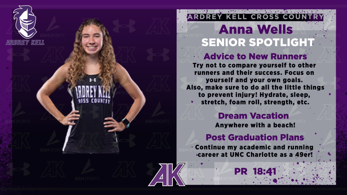 akxctf's tweet photo. Anna Wells’ HS running career began in McLean, VA before joining AKXC in 2020. Why is @annacwells25 eating a blueberry bagel  &amp; wearing mismatched socks THIS Saturday?  Because its a race day! State Championship Race Day!! Check out her  #AKXCSeniorSpotlight now!
@AKSportsInfo https://t.co/kOQNGrBvWN