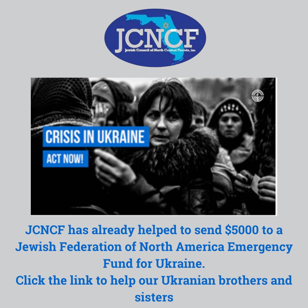 JCNCF's tweet photo. To help contribute now, visit: https://t.co/itXjhlT5Lu
#StandWithUkraine️ @jfederations @JCNCF https://t.co/76MuSUyplJ