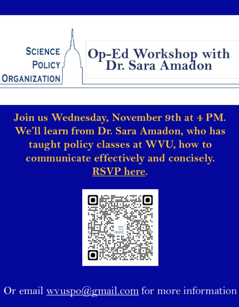 WVU Science Policy tweet media