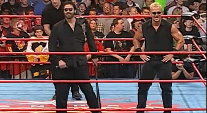 THEVinceRusso's tweet photo. Once the Smoke Clears following ARMAGEDDON the only things left Walking the Earth with be Cher, Cockroaches and @RealJeffJarrett. Bro-Double has MORE LIVES than Jason/Freddie/Michael COMBINED! You've got to give him PROPS. It's all about DOING BUSINESS and He's VERY GOOD at it. https://t.co/0Hmx5wh7Gi