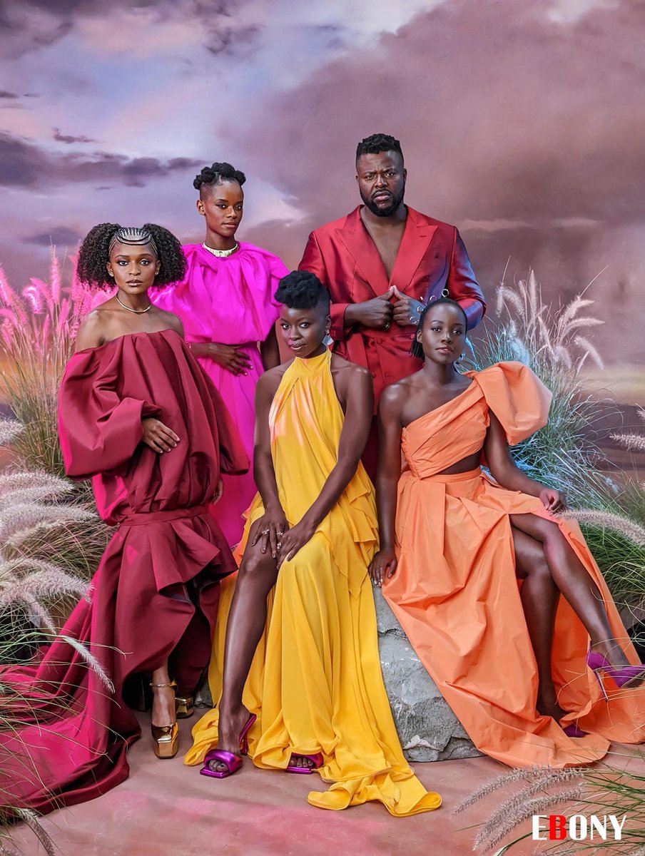 AfricanPostMag's tweet image. Check out these images for the November/December issue of EBONY featuring the cast of Marvel Studios’ Black Panther: Wakanda Forever.

Source: WakandaForever