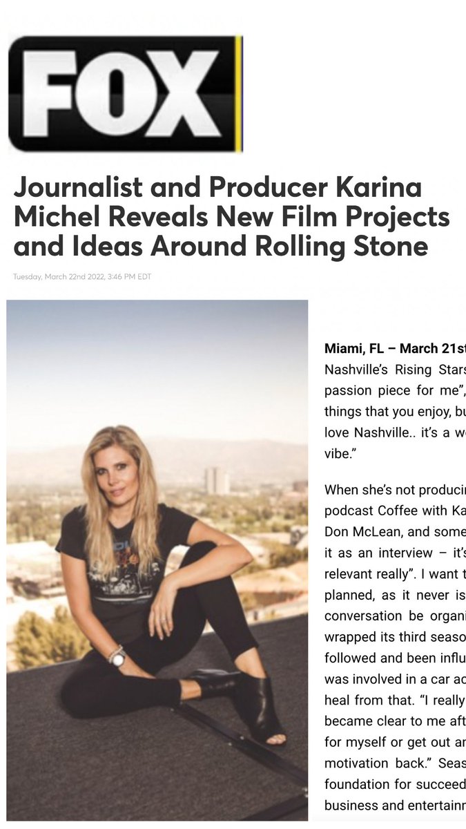 Thank you for running this and for letting me talk about new projects @FOX 🤍 @miami