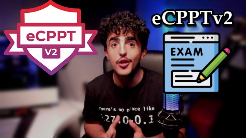 baser__11's tweet photo. للأشخاص اللي يفكرون في شهادة ال eCPPTv2 ومو عارف كيف يحضر نفسه للاختبار ومتخوف من كتابة التقرير في هذا الفيديو سويت مراجعة كامله راح تفيدكم بشكل كبير❤️ : https://t.co/PAvxPNNKBF https://t.co/xZomOWNwyn