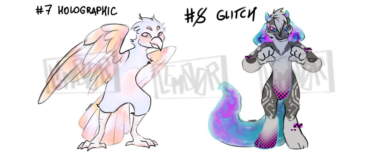 AnotherAdoptAcc's tweet photo. holo crow and glitch snake hybrid!

sb 8$
ab 40$
ends 48h after last bid

bid in here or in their th comments! 
https://t.co/CodbpcSwcN

both by @Lem00r 
#furry #furryadoptable #adoptables https://t.co/06TlrBy8vp